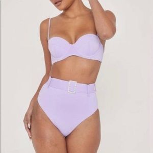 MESHKI Purple Bikini Set